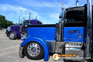 Custom semi trucks at the Slamology 2026 Big Rig Roundup