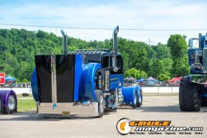 Custom semi trucks at the Slamology 2026 Big Rig Roundup