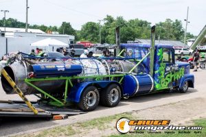 Custom semi trucks at the Slamology 2026 Big Rig Roundup