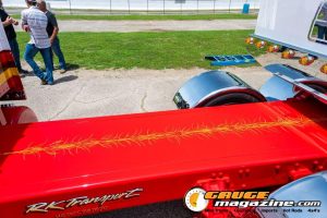 Custom semi trucks at the Slamology 2026 Big Rig Roundup