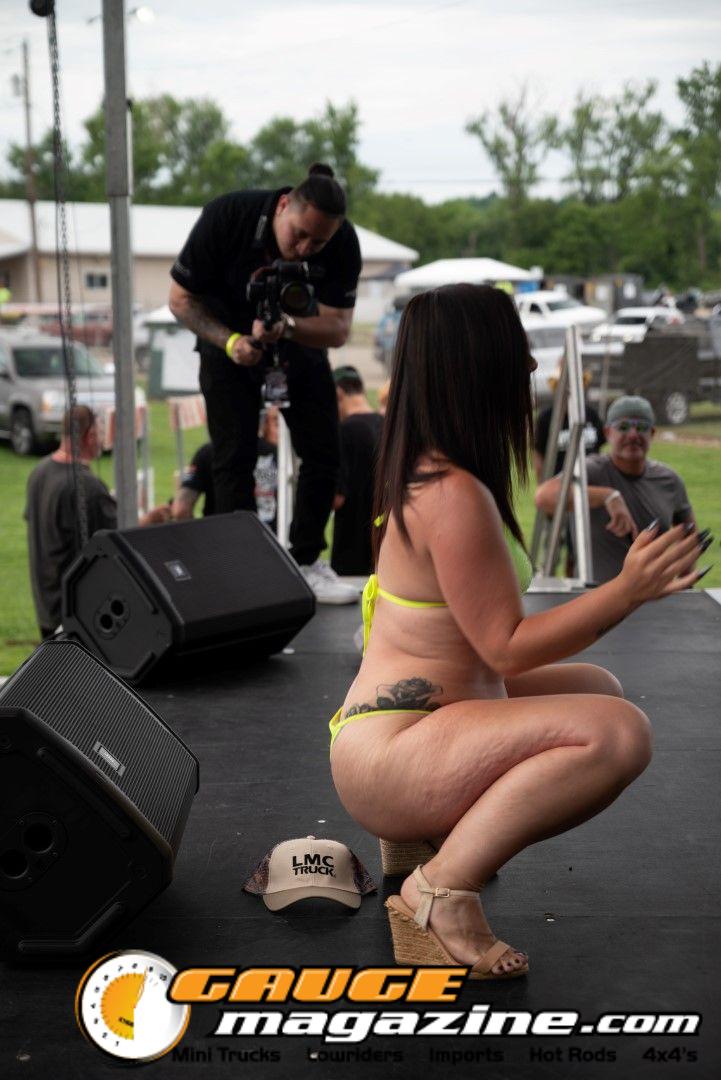 Contestants on the Orion Car Audio Stage during the Slamology 2026 Bikini Contest