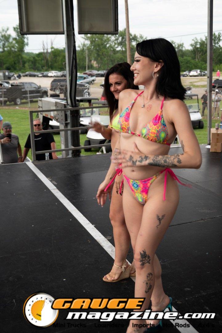 Contestants on the Orion Car Audio Stage during the Slamology 2026 Bikini Contest