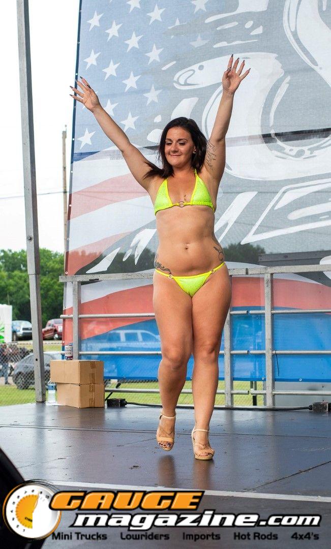Contestants on the Orion Car Audio Stage during the Slamology 2026 Bikini Contest