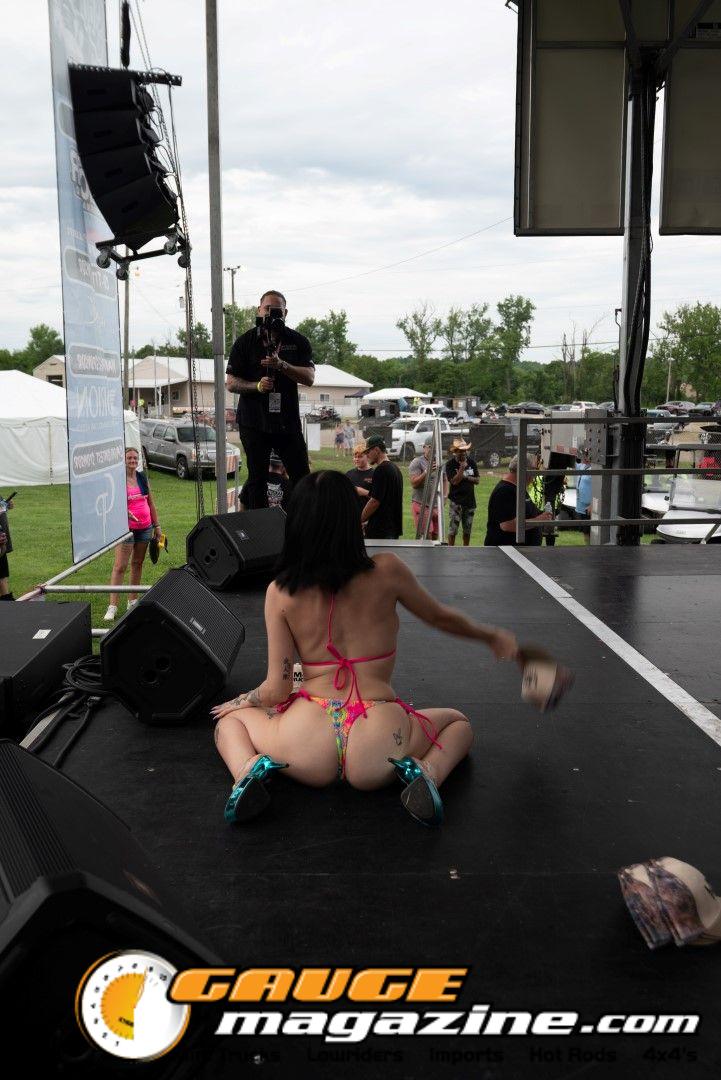 Contestants on the Orion Car Audio Stage during the Slamology 2026 Bikini Contest