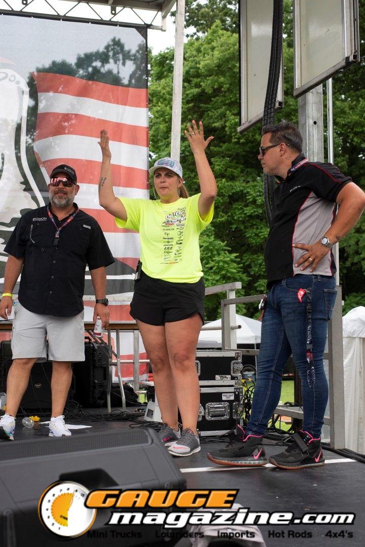 Contestants on the Orion Car Audio Stage during the Slamology 2026 Bikini Contest