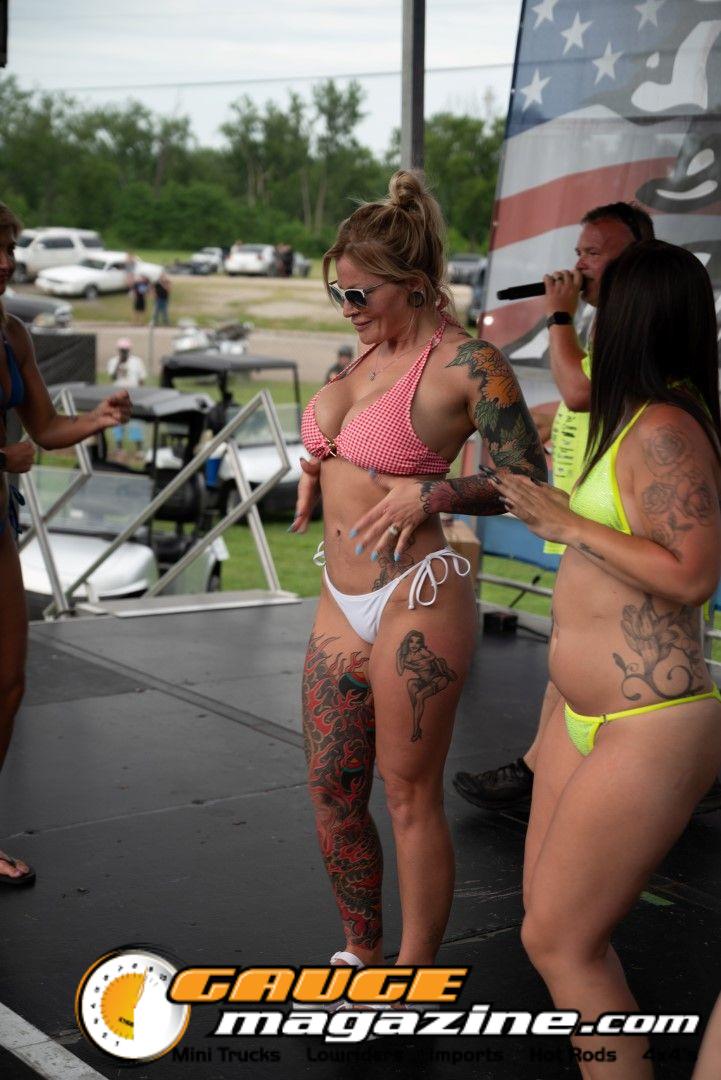 Contestants on the Orion Car Audio Stage during the Slamology 2026 Bikini Contest