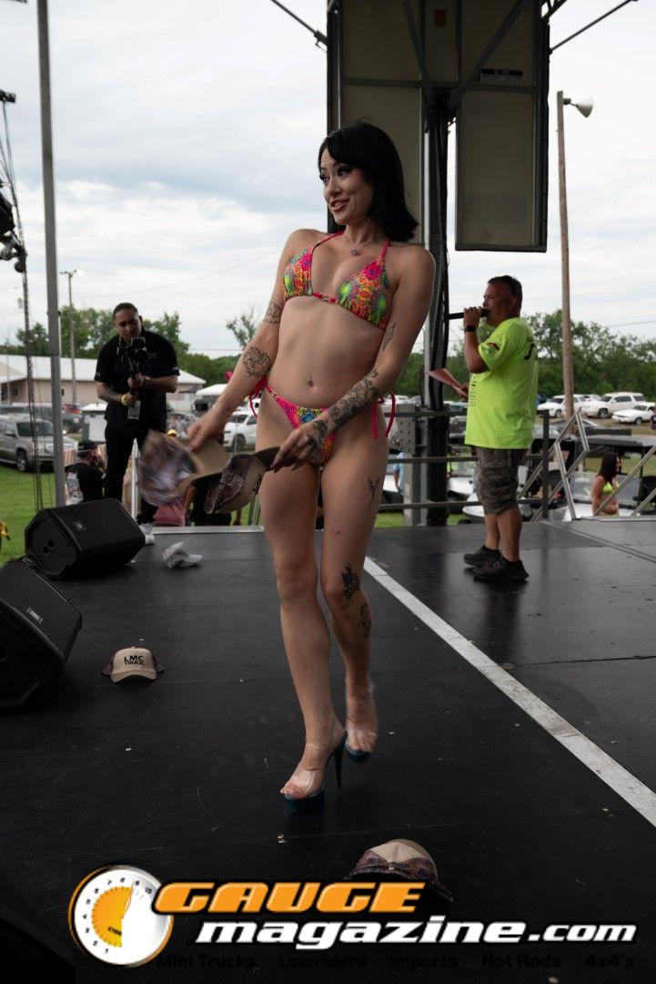 Contestants on the Orion Car Audio Stage during the Slamology 2026 Bikini Contest