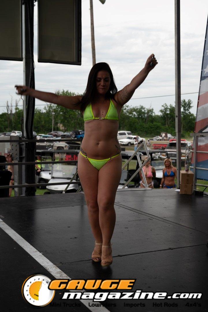Contestants on the Orion Car Audio Stage during the Slamology 2026 Bikini Contest