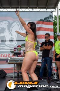 Contestants on the Orion Car Audio Stage during the Slamology 2026 Bikini Contest
