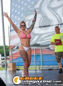 Contestants on the Orion Car Audio Stage during the Slamology 2026 Bikini Contest