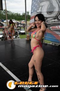 Contestants on the Orion Car Audio Stage during the Slamology 2026 Bikini Contest