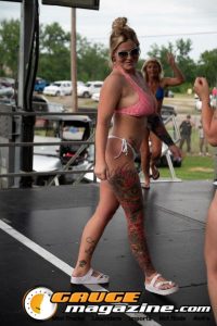 Contestants on the Orion Car Audio Stage during the Slamology 2026 Bikini Contest