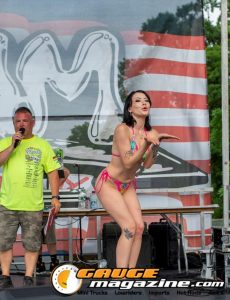Contestants on the Orion Car Audio Stage during the Slamology 2026 Bikini Contest