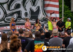 Contestants on the Orion Car Audio Stage during the Slamology 2026 Bikini Contest