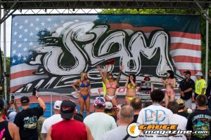 Contestants on the Orion Car Audio Stage during the Slamology 2026 Bikini Contest