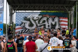 Contestants on the Orion Car Audio Stage during the Slamology 2026 Bikini Contest
