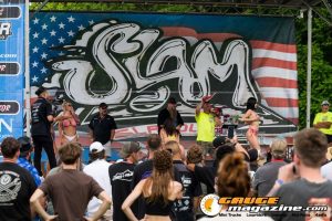 Contestants on the Orion Car Audio Stage during the Slamology 2026 Bikini Contest