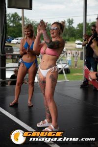 Contestants on the Orion Car Audio Stage during the Slamology 2026 Bikini Contest