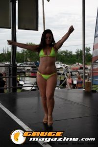 Contestants on the Orion Car Audio Stage during the Slamology 2026 Bikini Contest