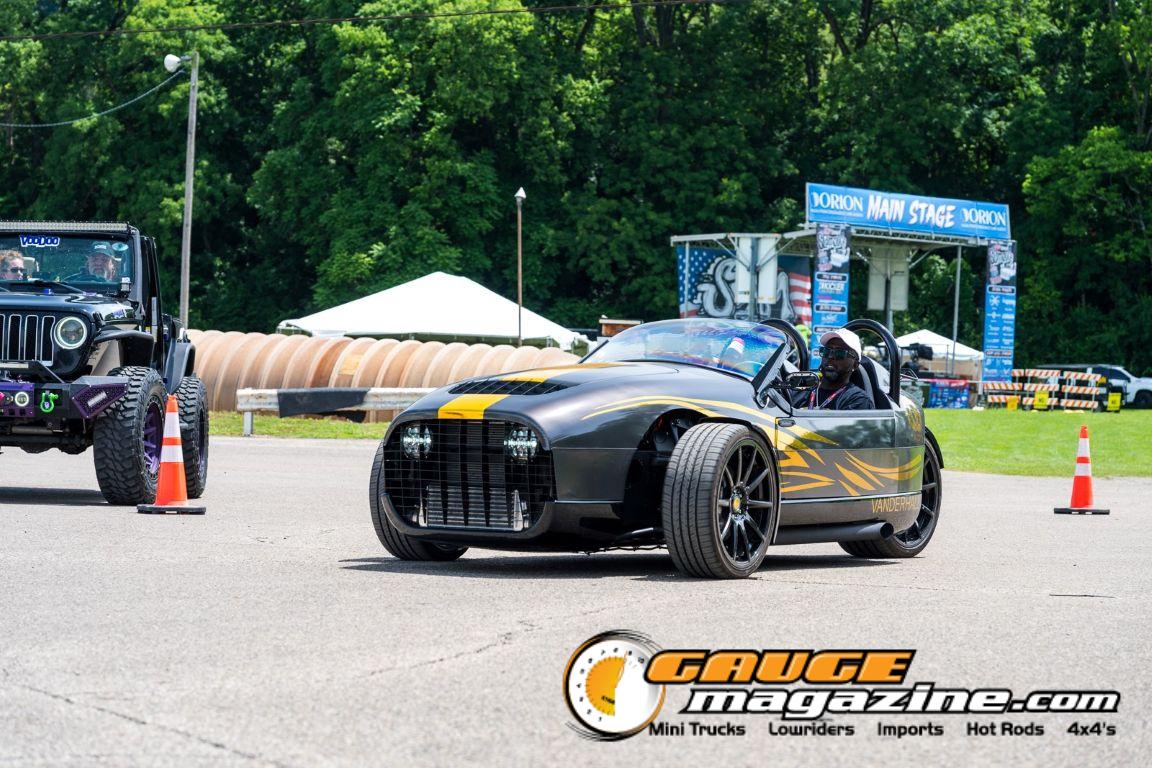Custom cars on display during Slamology 2026 Cars