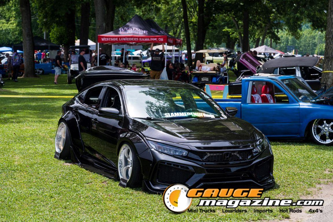 Custom cars on display during Slamology 2026 Cars