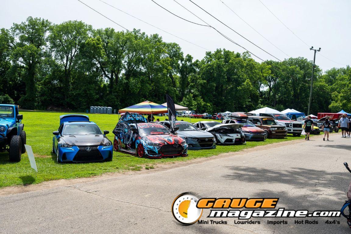 Custom cars on display during Slamology 2026 Cars