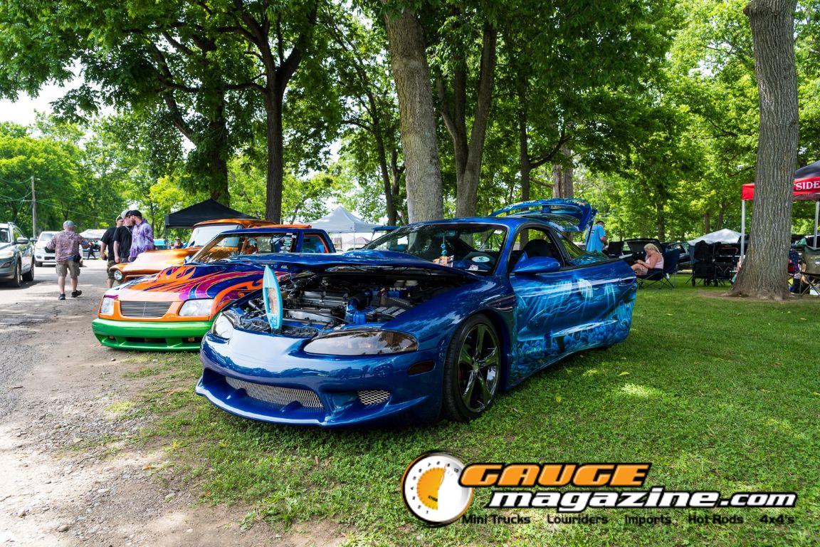 Custom cars on display during Slamology 2026 Cars