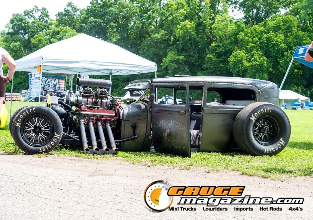 Custom cars on display during Slamology 2026 Cars