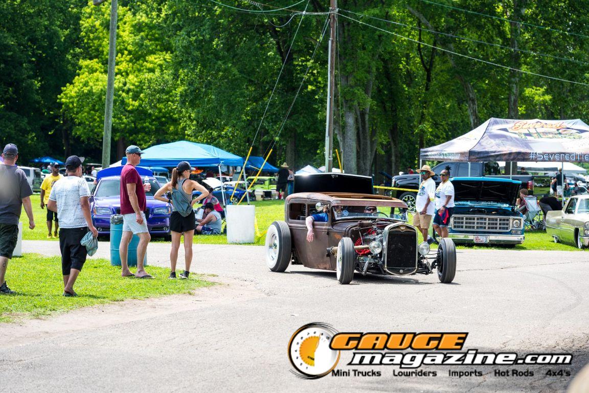 Custom cars on display during Slamology 2026 Cars