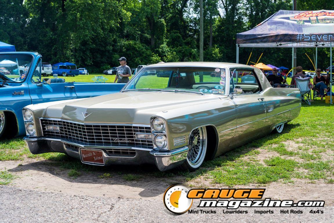 Custom cars on display during Slamology 2026 Cars