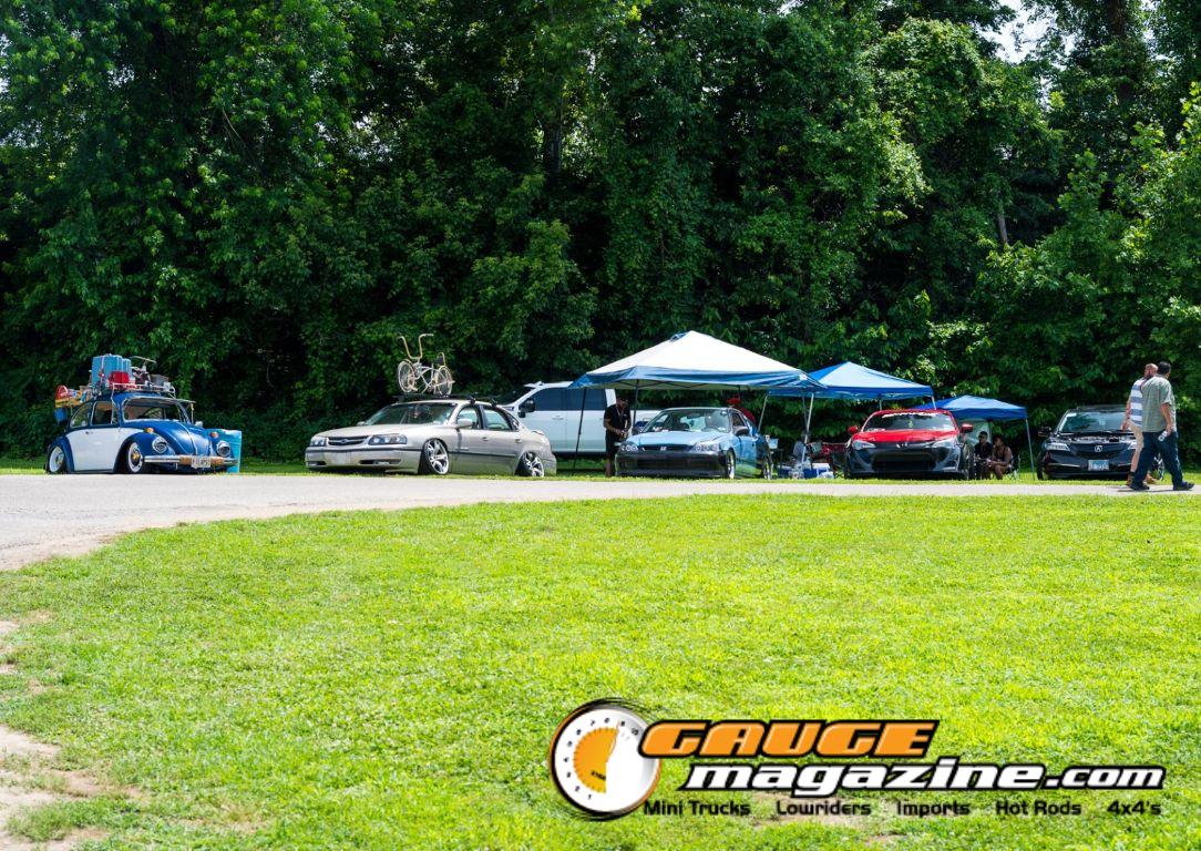 Custom cars on display during Slamology 2026 Cars