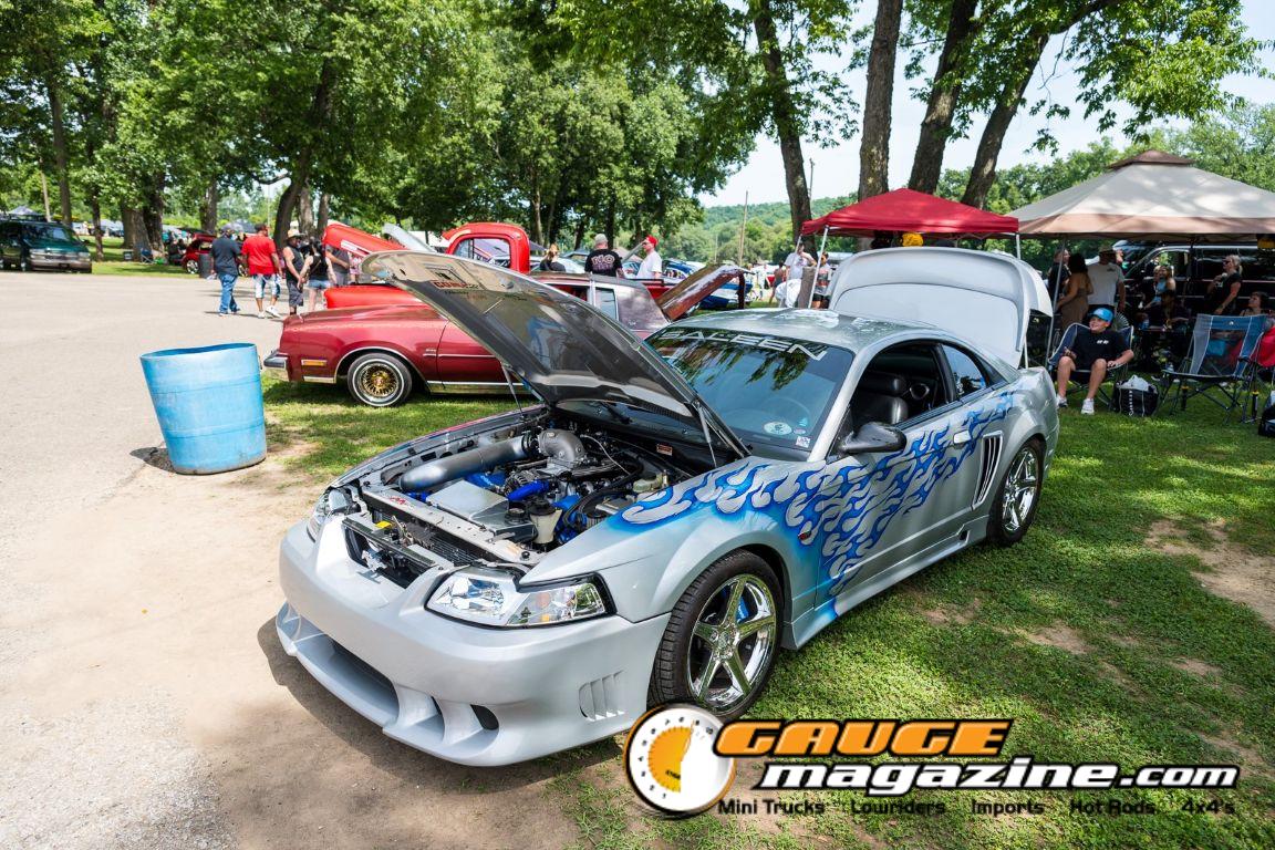 Custom cars on display during Slamology 2026 Cars