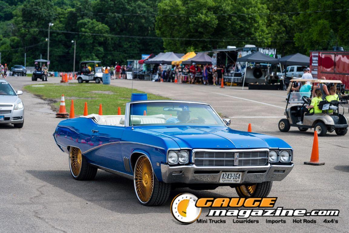 Custom cars on display during Slamology 2026 Cars