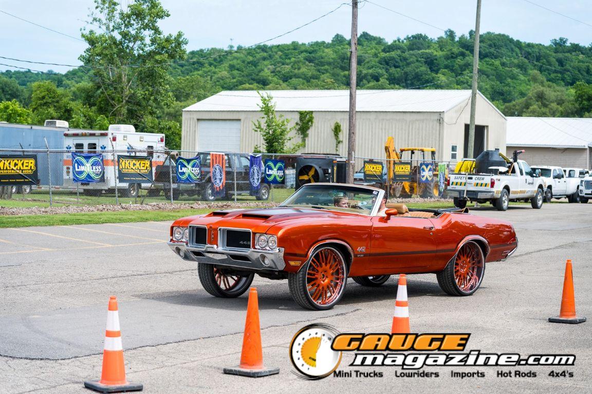 Custom cars on display during Slamology 2026 Cars