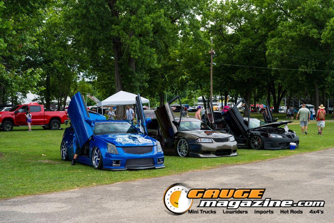 Custom cars on display during Slamology 2026 Cars