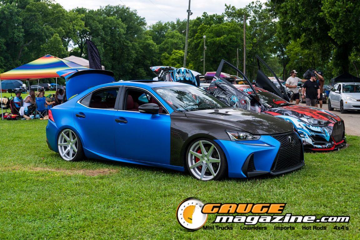 Custom cars on display during Slamology 2026 Cars