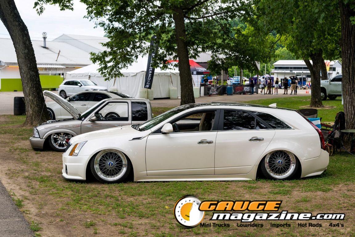 Custom cars on display during Slamology 2026 Cars