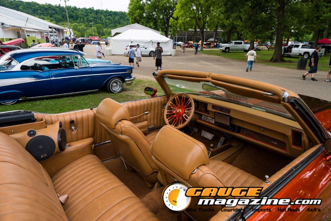 Custom cars on display during Slamology 2026 Cars