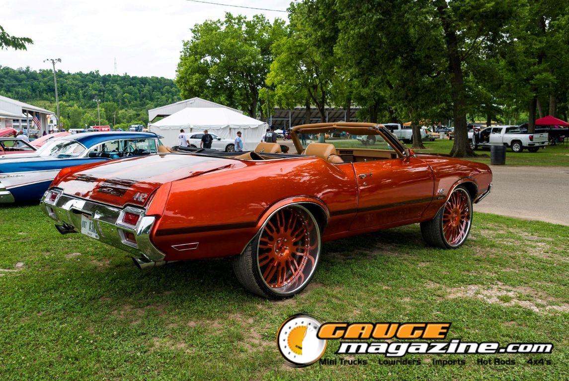 Custom cars on display during Slamology 2026 Cars