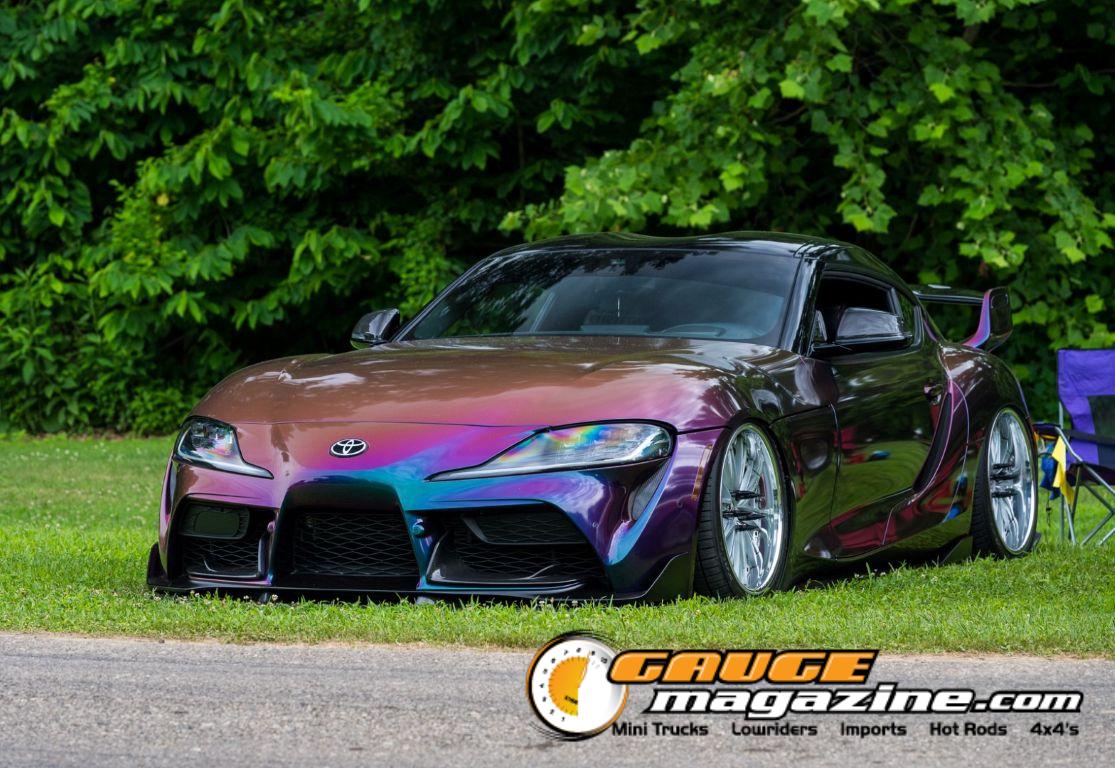 Custom cars on display during Slamology 2026 Cars
