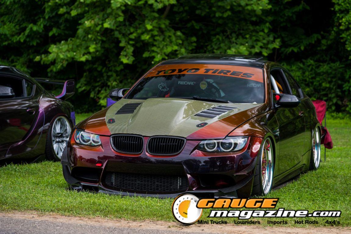 Custom cars on display during Slamology 2026 Cars