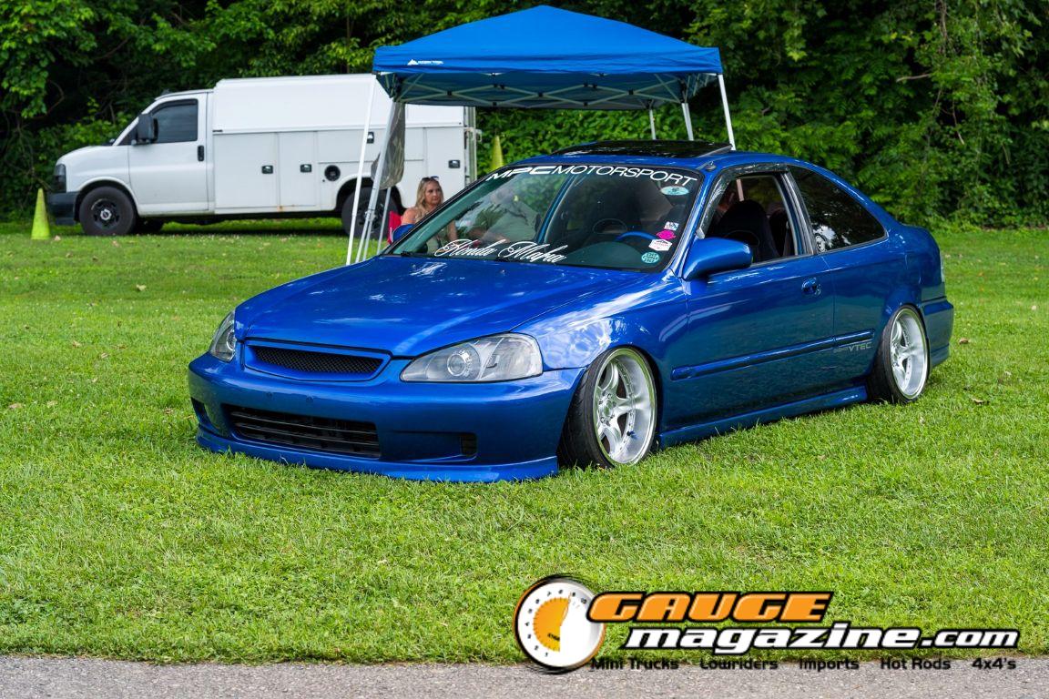 Custom cars on display during Slamology 2026 Cars
