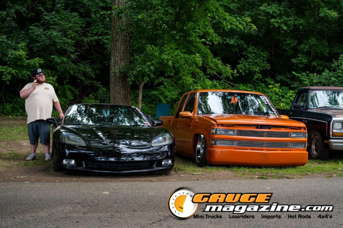 Custom cars on display during Slamology 2026 Cars