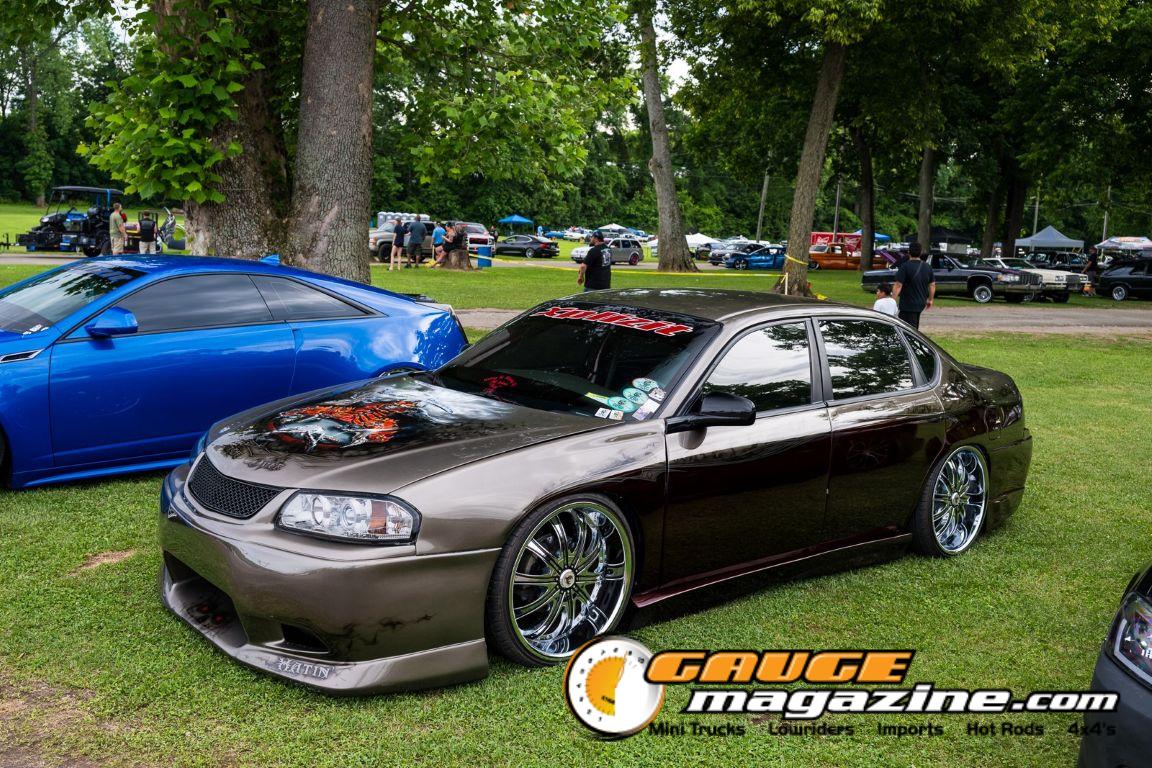 Custom cars on display during Slamology 2026 Cars