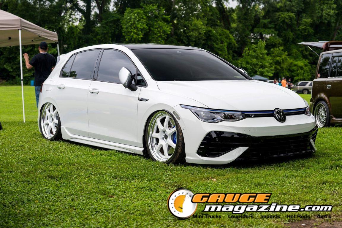 Custom cars on display during Slamology 2026 Cars