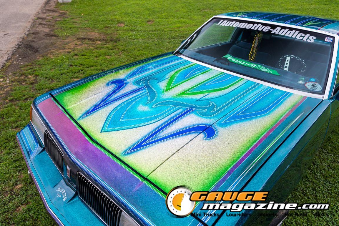 Custom cars on display during Slamology 2026 Cars