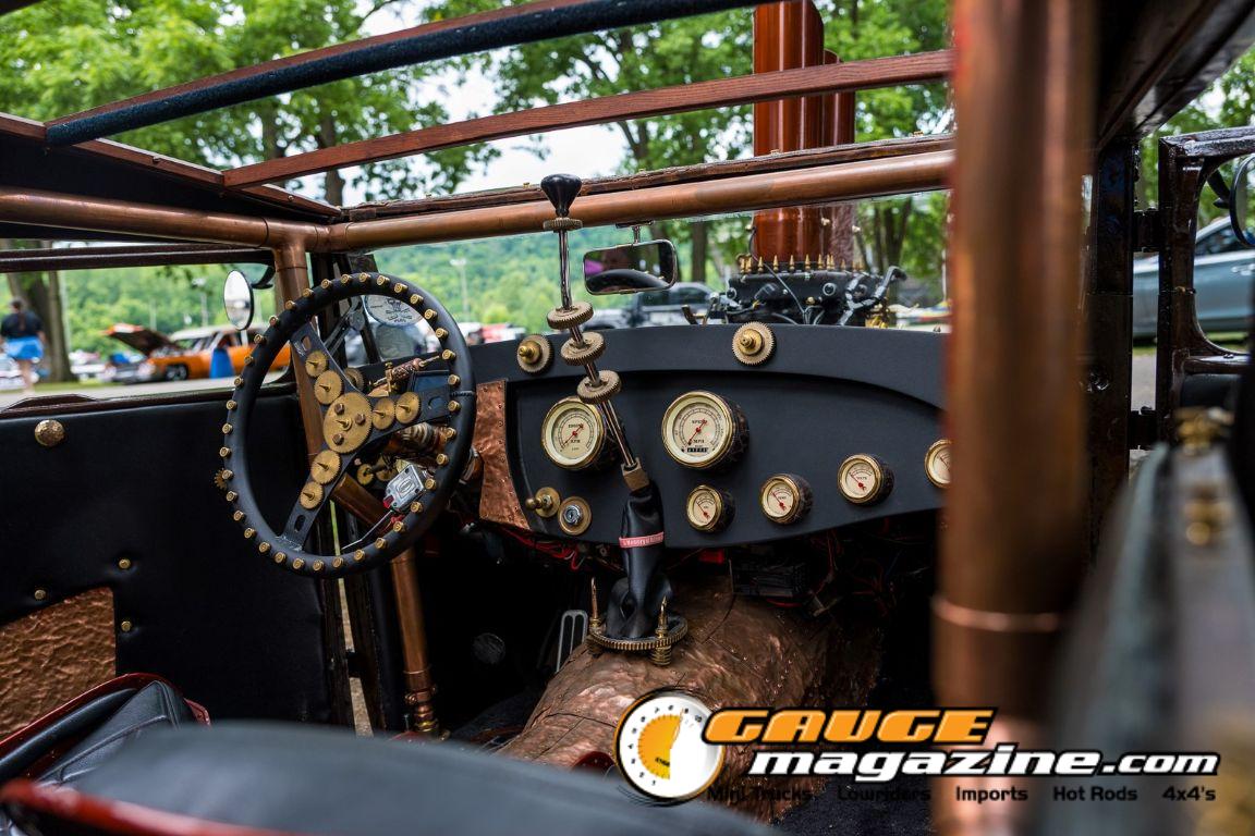 Custom cars on display during Slamology 2026 Cars