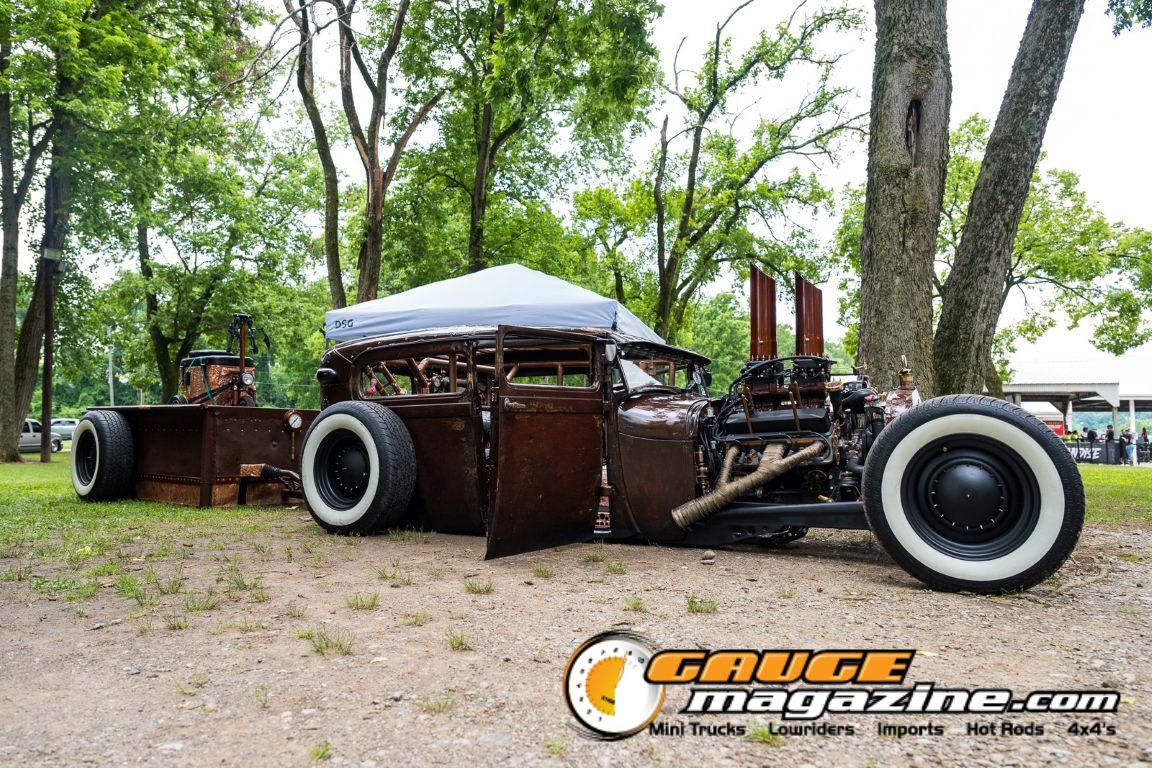Custom cars on display during Slamology 2026 Cars