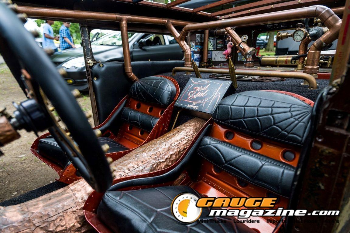 Custom cars on display during Slamology 2026 Cars