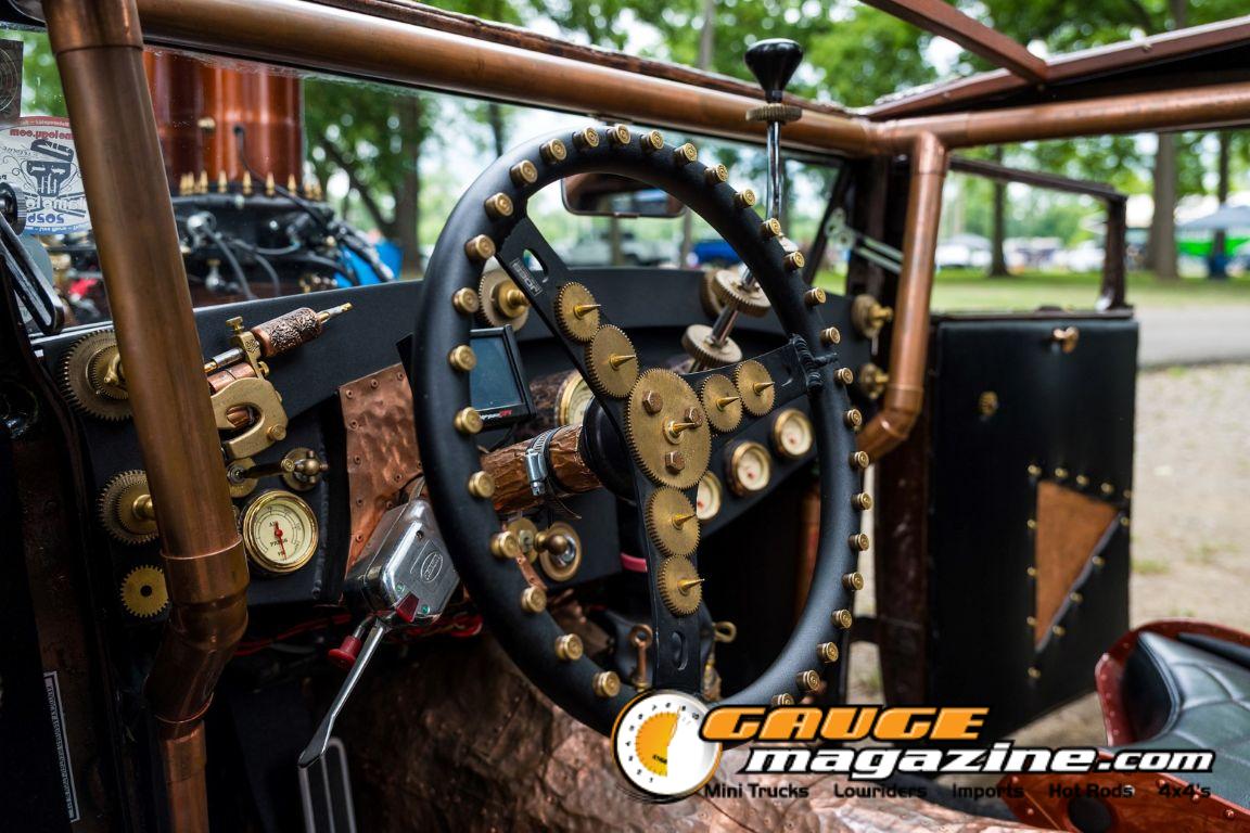 Custom cars on display during Slamology 2026 Cars